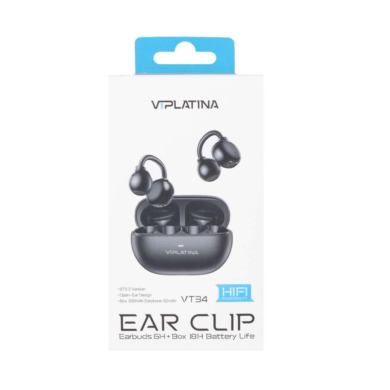 ایرفون بی سیم VIPLATINA مدل VT34 – مشکی (گارانتی 12 ماه تعویض نیکان همراه) — تصویر ۵