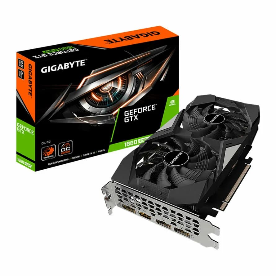 کارت گرافیک گیگابایت GIGABYTE GTX 1660 SUPER OC 6GB (کارکرده، با باکس)
