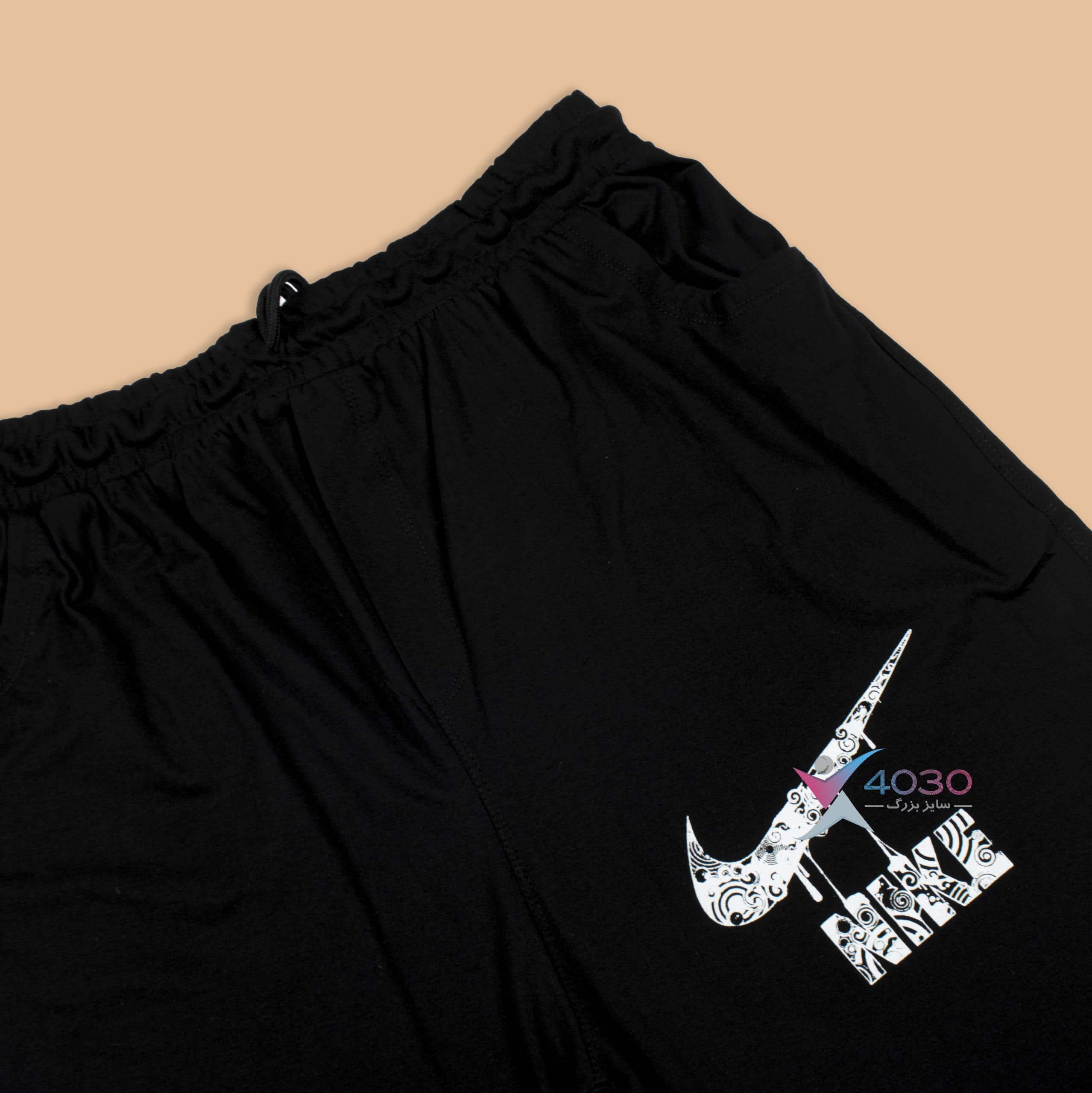 ست کاور و شلوارک NIKE پشت طرح دار سایزبزرگ ( 8029 ) — تصویر ۶