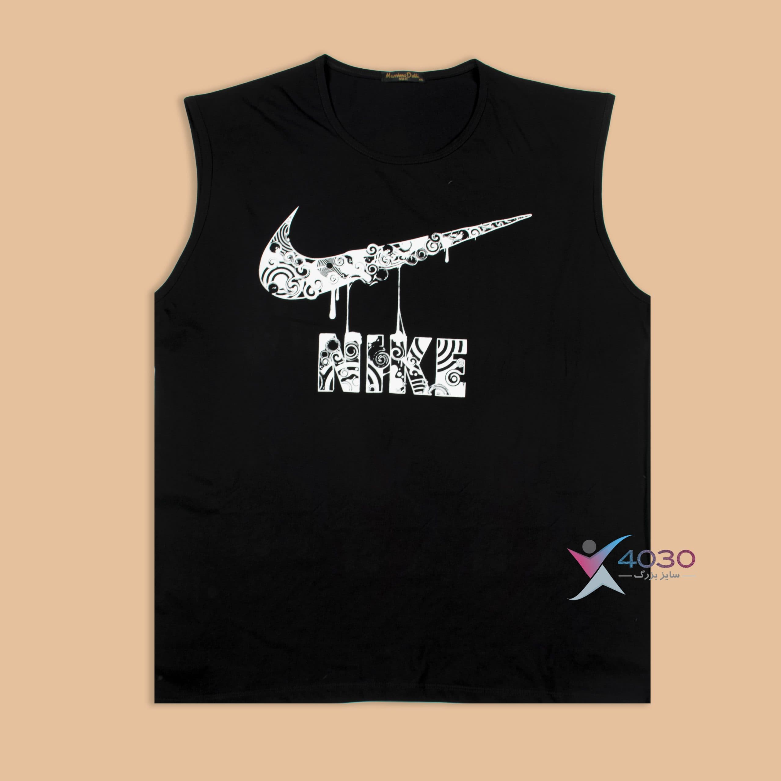 ست کاور و شلوارک NIKE پشت طرح دار سایزبزرگ ( 8029 ) — تصویر ۳