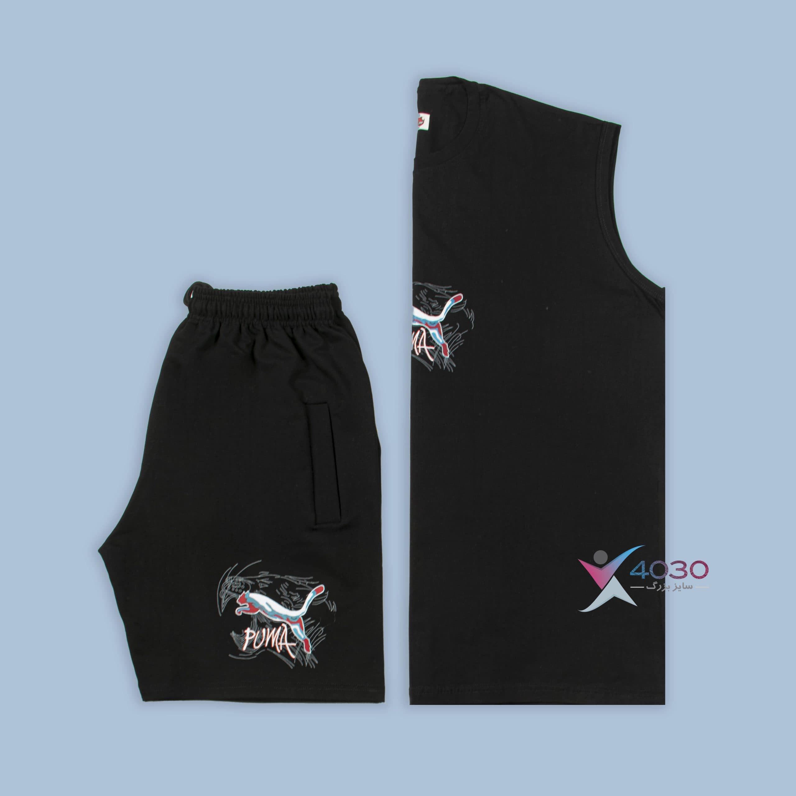 ست کاور و شلوارک پوما PUMA سایزبزرگ ( 8104 )