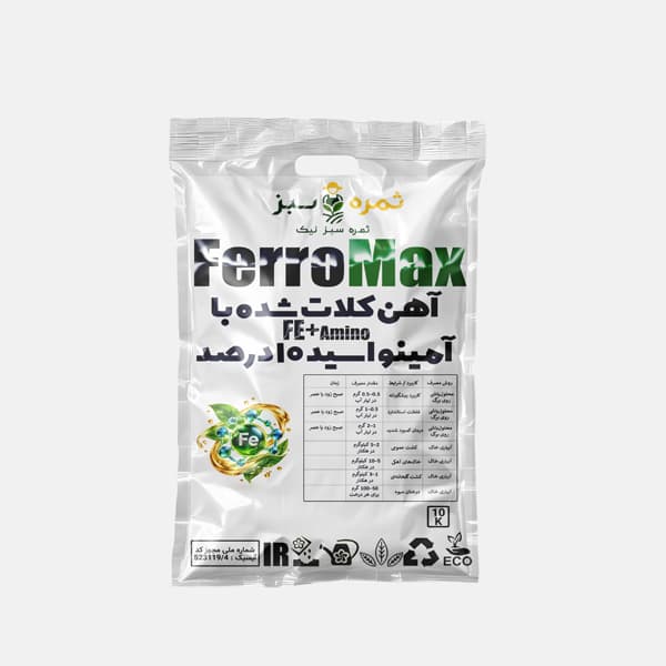 کود آهن کلات شده با آمینو اسید ۱۰ درصد ۱۰ کیلویی