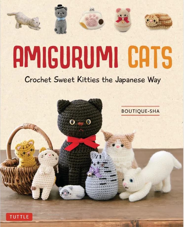 و دانلود نسخه کامل کتاب Amigurumi Cats: Crochet Sweet Kitties the Japanese Way