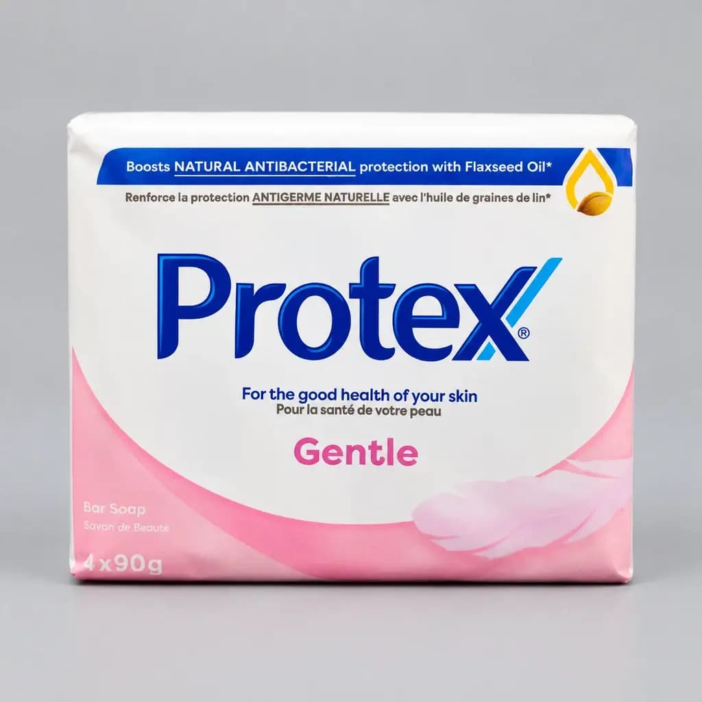 صابون پروتکس جنتل با روغن بذر کتان Protex Gentle بسته ۴ عددی ۹۰ گرمی