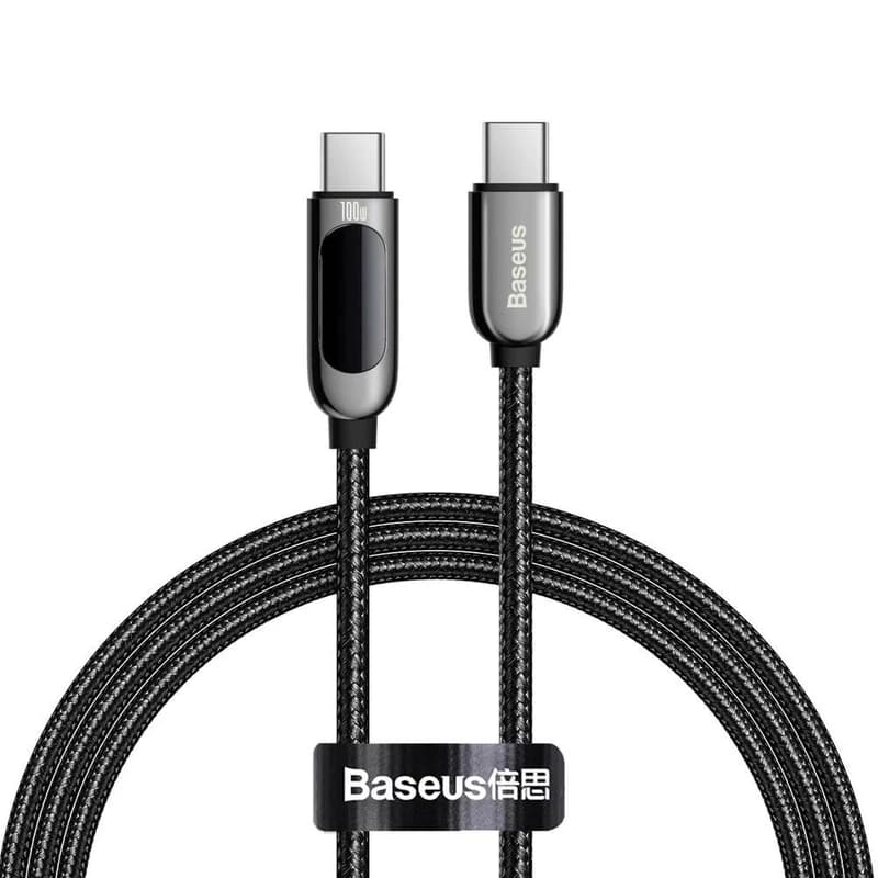 کابل تبدیل USB-C به USB-C باسئوس مدل Display Fast Charging-100W طول 1 متر