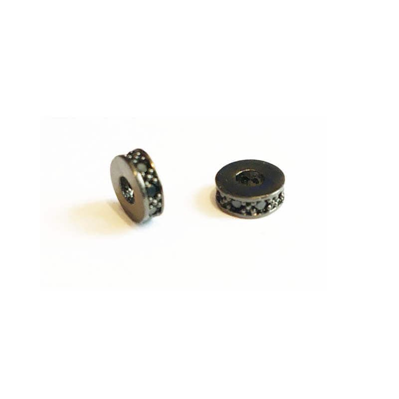 خرج کار نگین دار مشکی Swarovski سواروسکی 2mm بسته 2 عددی