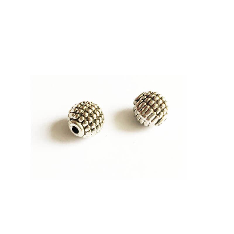 خرج کار نقره ای گوی بسته 5 عددی 1cm کد khsi1007