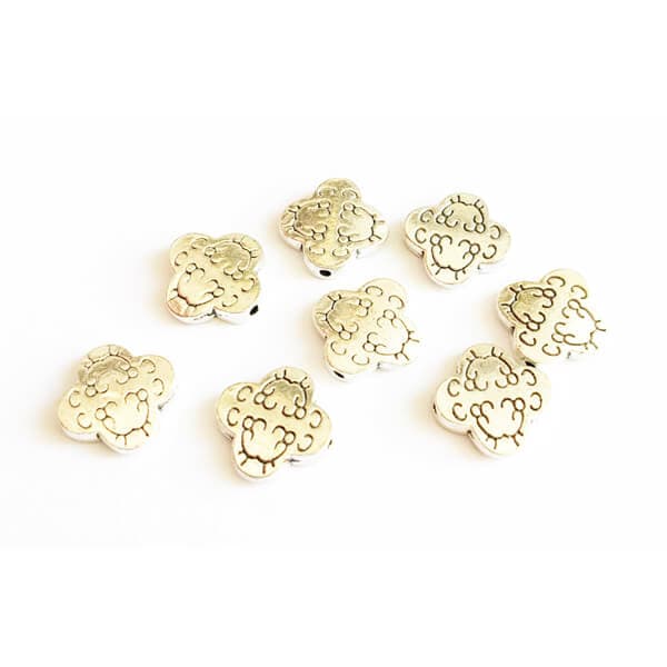 خرج کار نقره ای بسته 10 عددی 1cm کد khsi1010