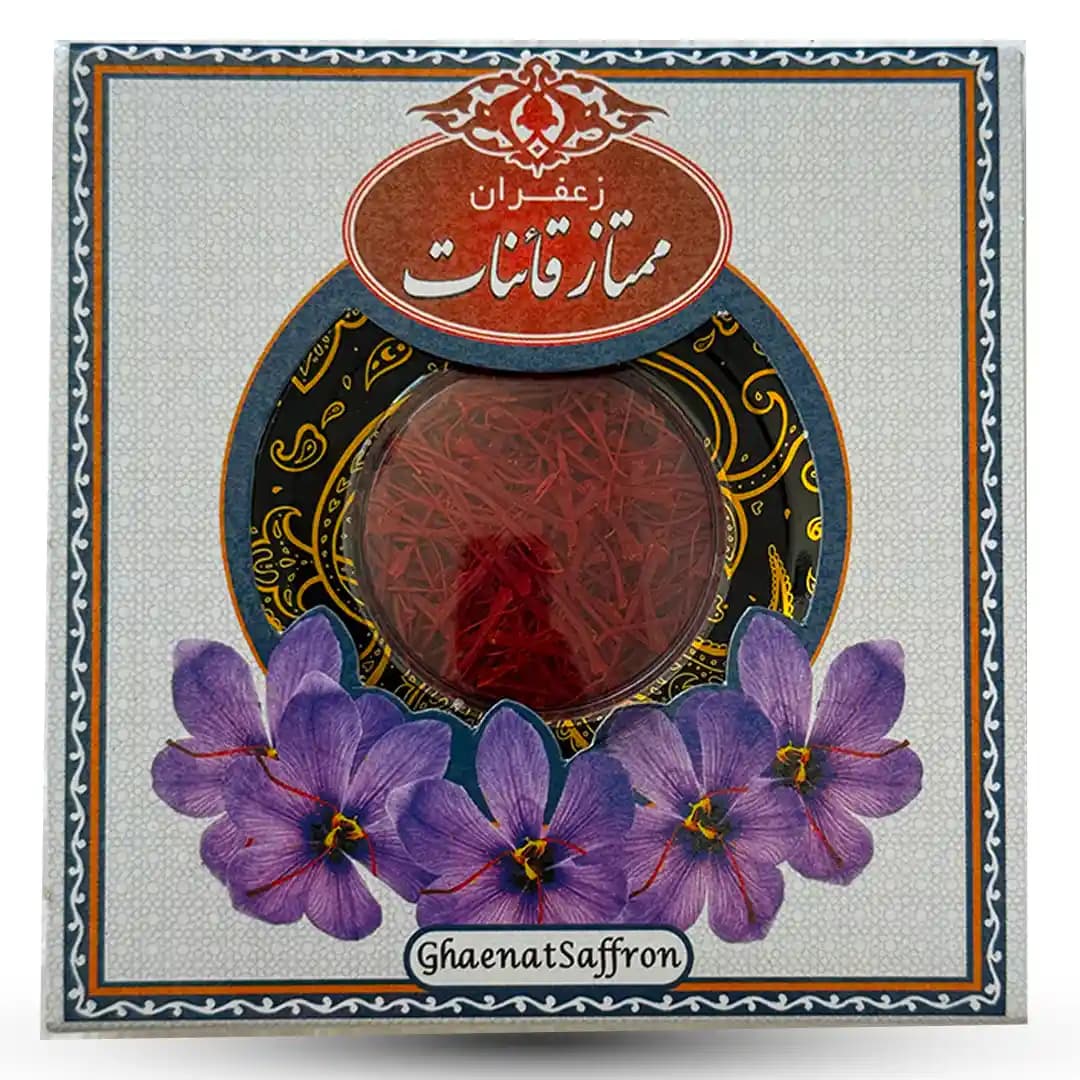 زعفران نگین صادراتی سه گرمی سوغات مشهد هدیه اقتصادی