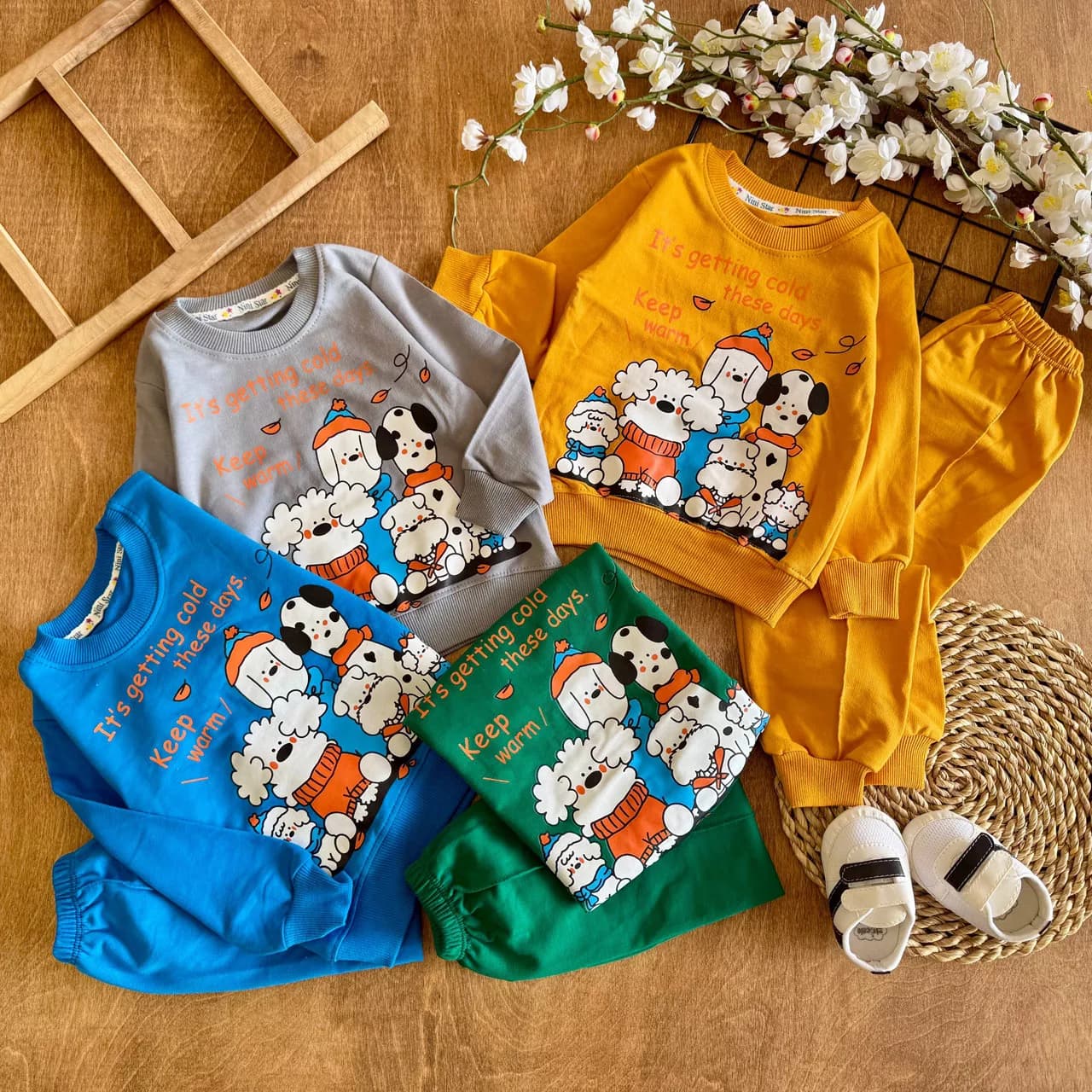 بلوز شلوار خانواده هاپو Keep Warm (NS) کد 7099