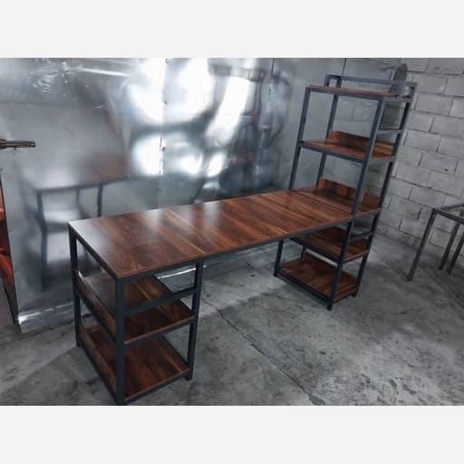 میز کتابخانه دار تحریر مطالعه چوبی و فلزی کامنا مدل 13152833