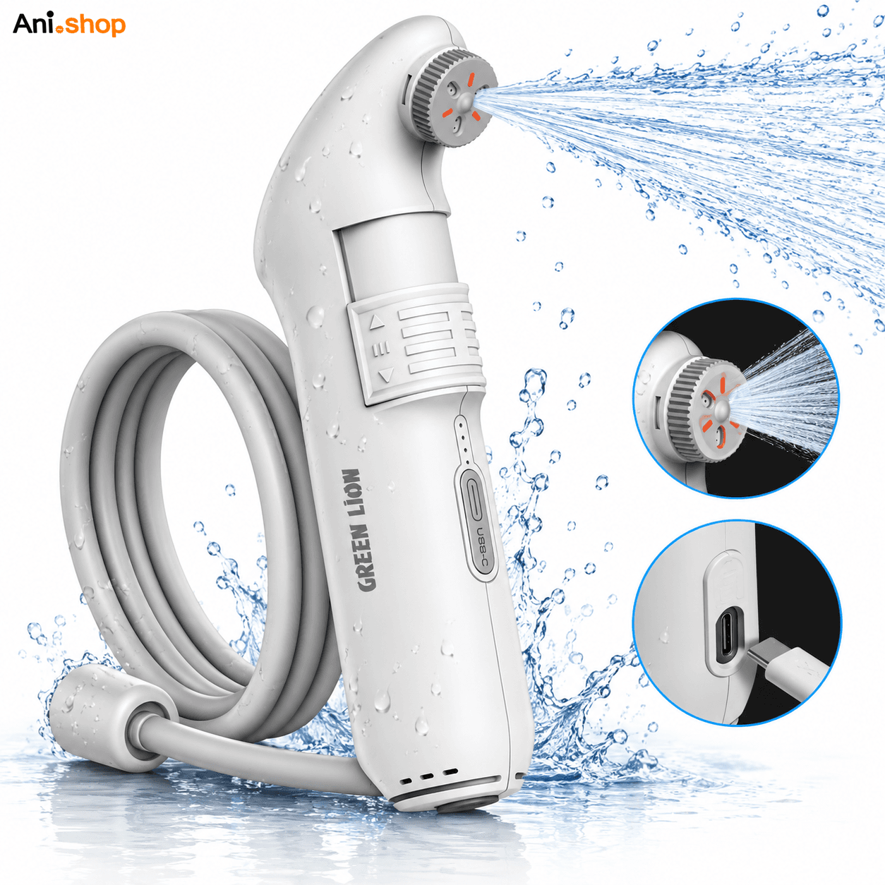 بیده شارژی مسافرتی گرین لاین | خودشور قابل حمل Bidet Pro