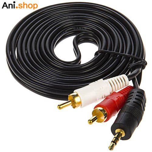 کابل تبدیل جک 3.5 میلی متری به دو RCA تسکو مدل TC 81 به طول 2 متر کد 27