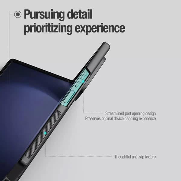 قاب ضد ضربه Samsung Galaxy Z Fold 6 مارک نیلکین مدل Super Frosted Shield Fold — تصویر ۲