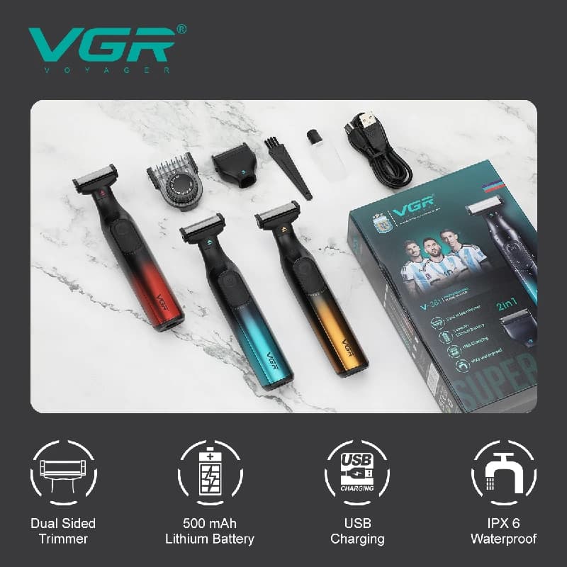 بادی گروم دو کاره وی جی آر مدل V-361 — تصویر ۲