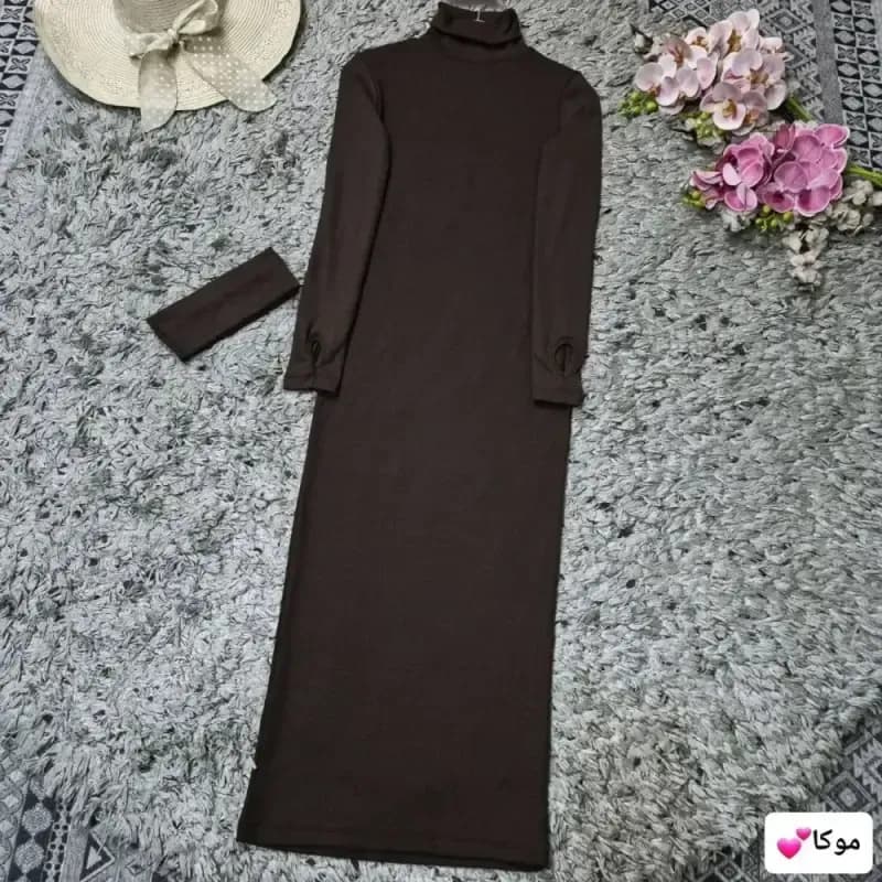 ماکسی یقه اسکی و هدبند فینگردار فانریپ کشی سایز 38 تا 48 — تصویر ۳