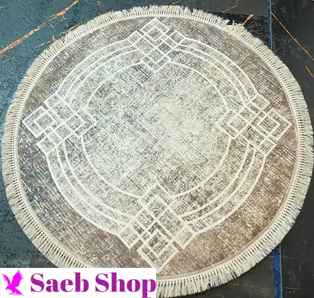 پادری گرد پتینه طرح فانتزی | فرش صائب | کد : c19