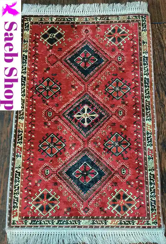 فرش لاکی عشایری | فرش گبه صائب | کد : h152 (عکس محصول قدیمی است)