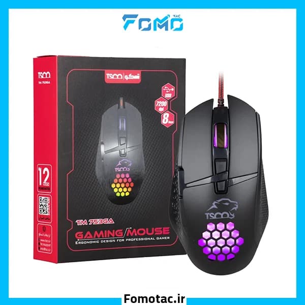 موس گیمینگ تسکو(Tsco) مدل TM753GAe — تصویر ۲
