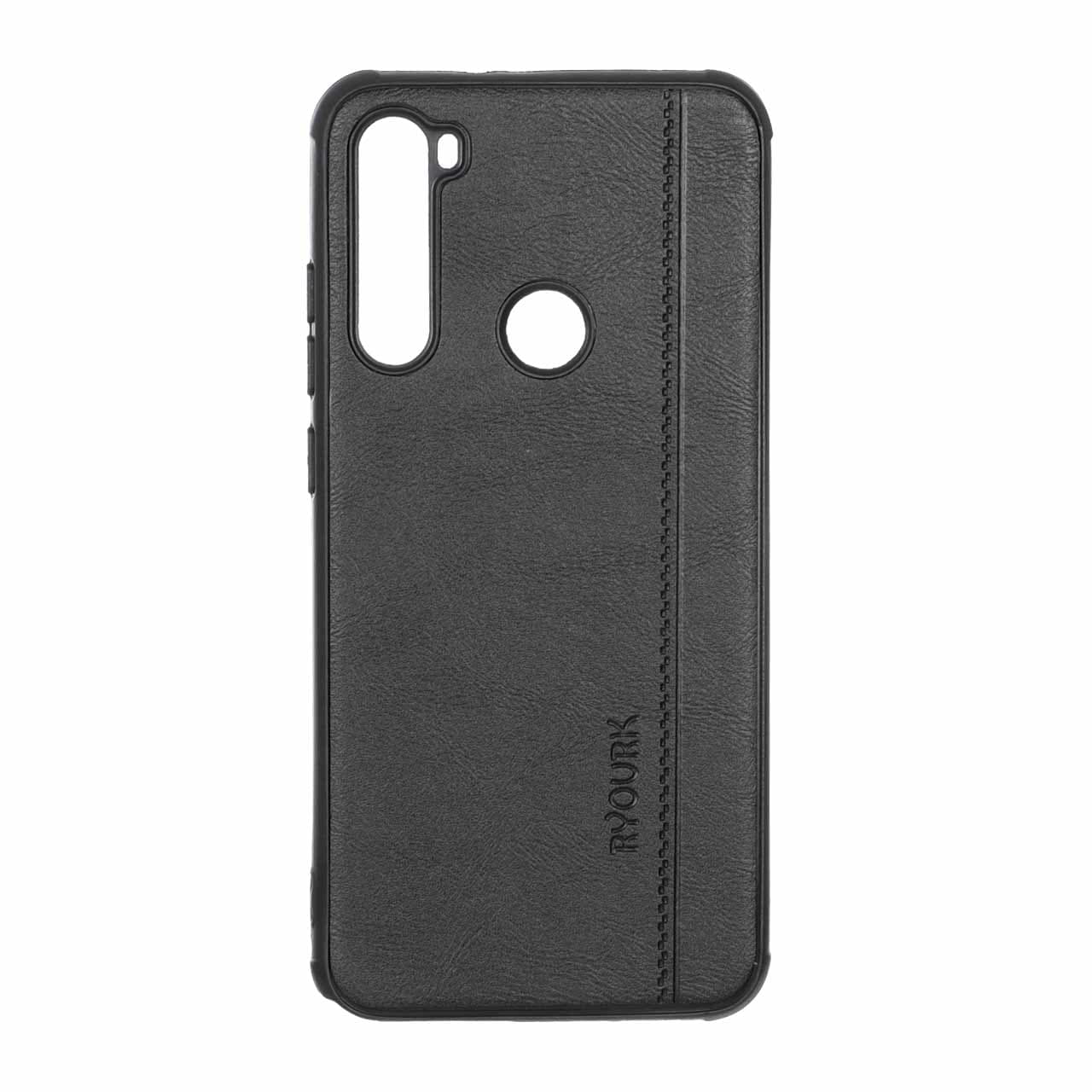 قاب طرح چرم RYOURK مدل Xiaomi Redmi Note 8 – مشکی