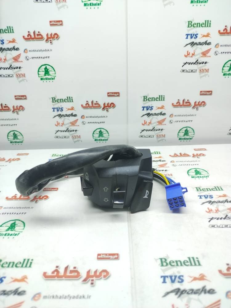 قلوه سوییچ سمت چپ بوق موتور اپاچی 150 160 180 جدید نیوفیس و hlx اچ ال ایکس هندی