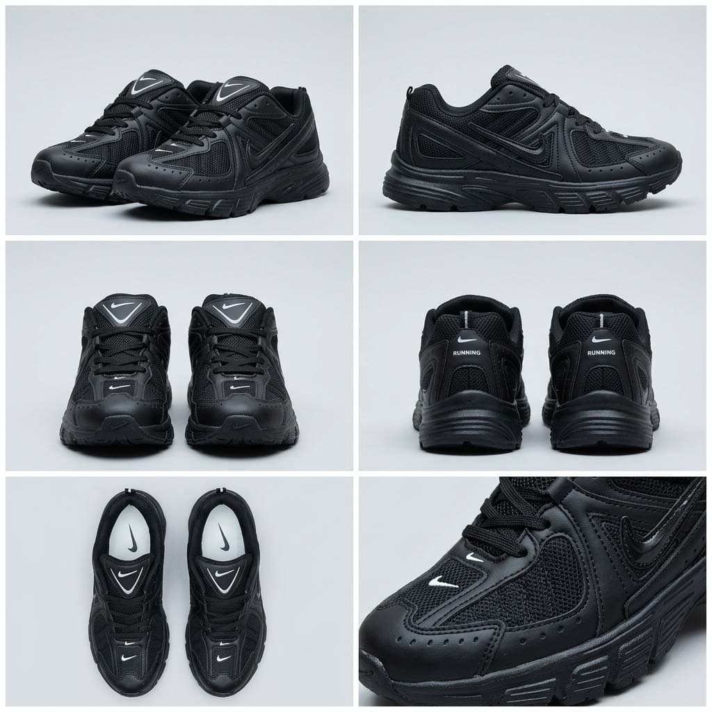 کتونی مردانه نایک P-7000 مشکی تمام | Nike P-6000 Grey White Men’s Sneakers — تصویر ۲