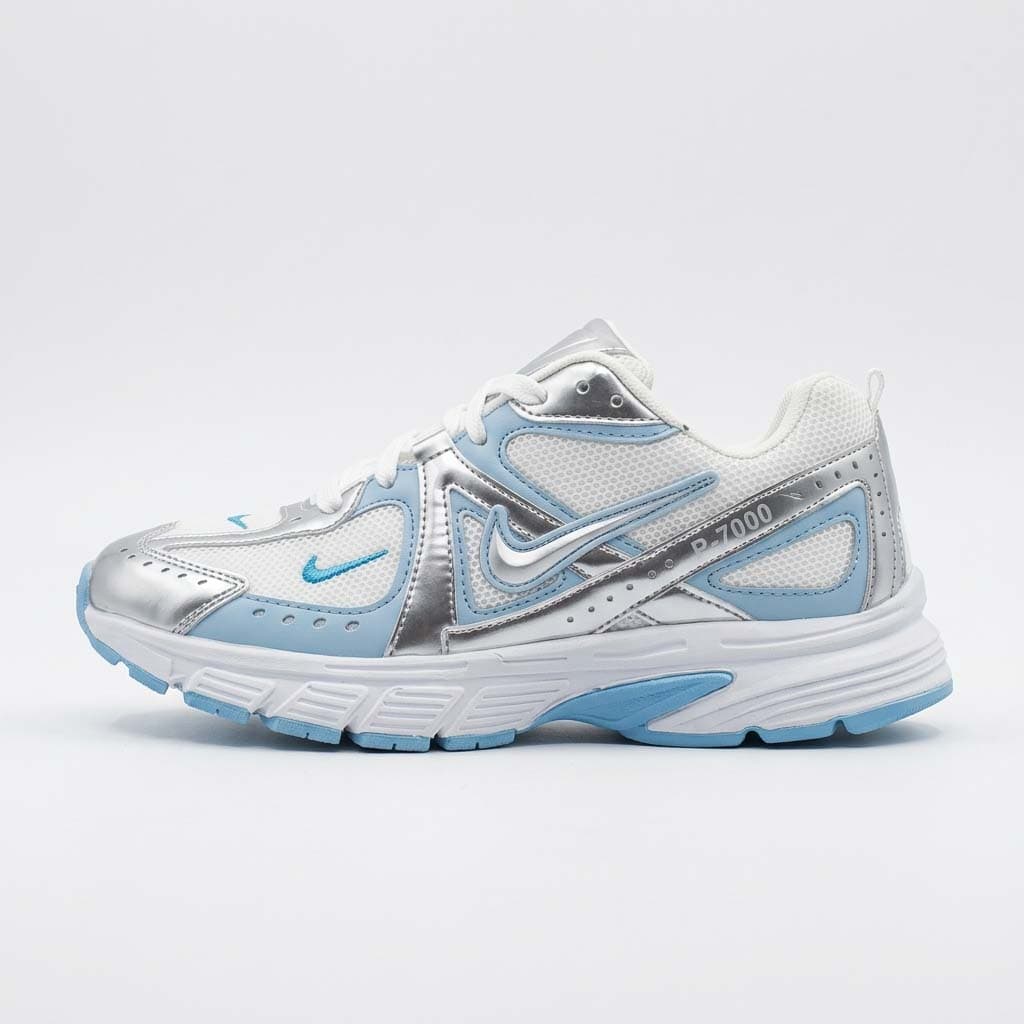 کتونی مردانه نایک P-7000 سفید آبی | Nike P-6000 Grey White Men’s Sneakers