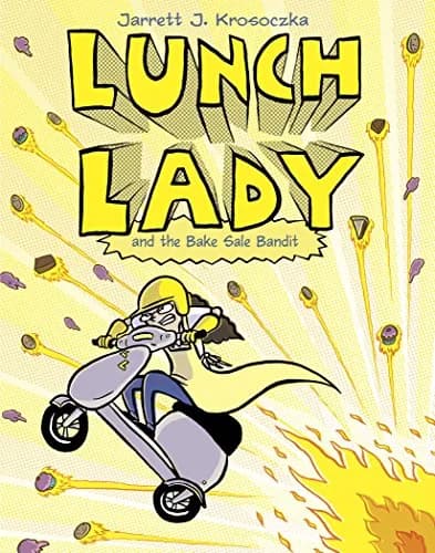 و دانلود نسخه کامل کتاب زبان اصلی Lunch Lady and the Bake Sale Bandit: Lunch Lady #5 Kindle Edition | دانلود کتاب خارجی