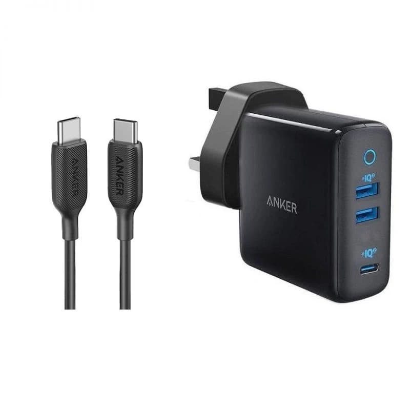 شارژر دیواری انکر مدل A2033H11 PowerPort III 65W به همراه کابل تبدیل USB-C