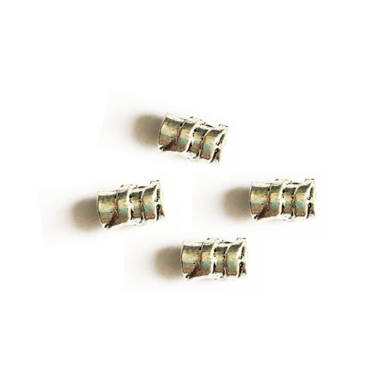 خرج کار نقره ای استوانه بسته 8 عددی 1cm کد khsi1012
