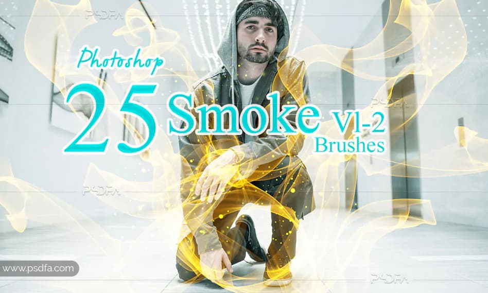 براش دود انتزاعی برای فتوشاپ – Smoke Photoshop Brushes