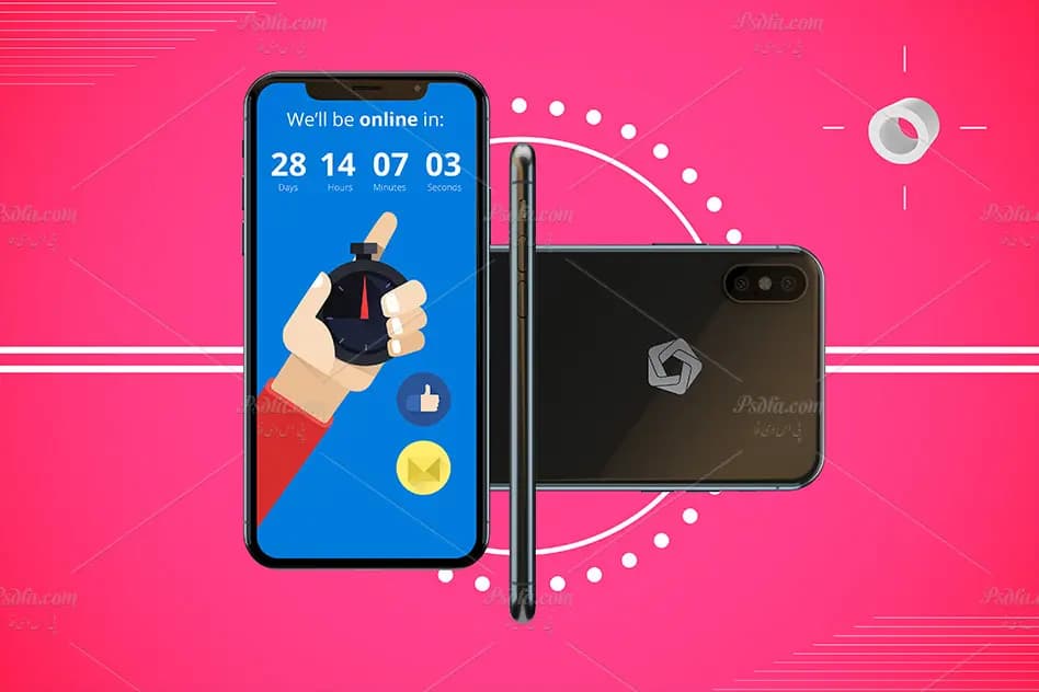 5 موکاپ انتزاعی آیفون ایکس اس – Abstract iPhone XS Mock-up — تصویر ۶