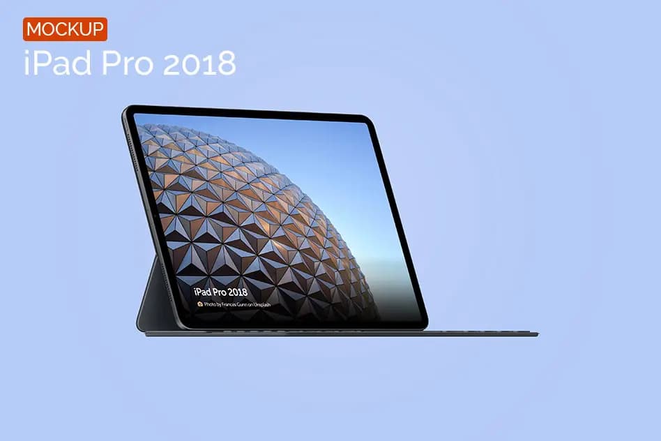 4 قالب لایه باز تبلت آیپد پرو (موکاپ آیپد پرو) – iPad Pro 2018 Mockup — تصویر ۳