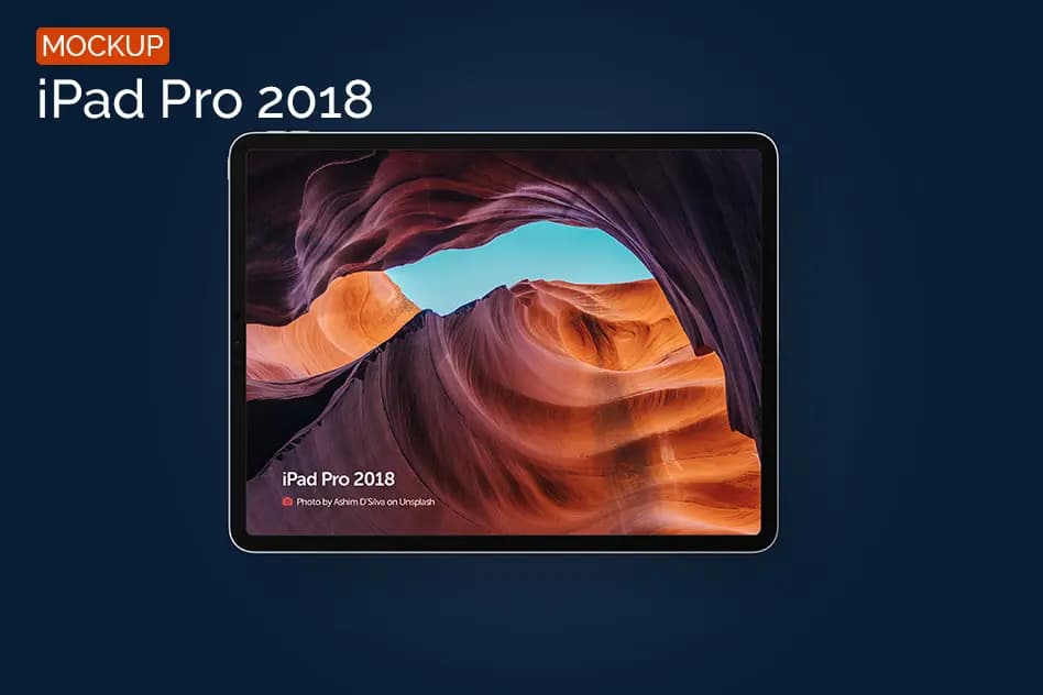 4 قالب لایه باز تبلت آیپد پرو (موکاپ آیپد پرو) – iPad Pro 2018 Mockup — تصویر ۵