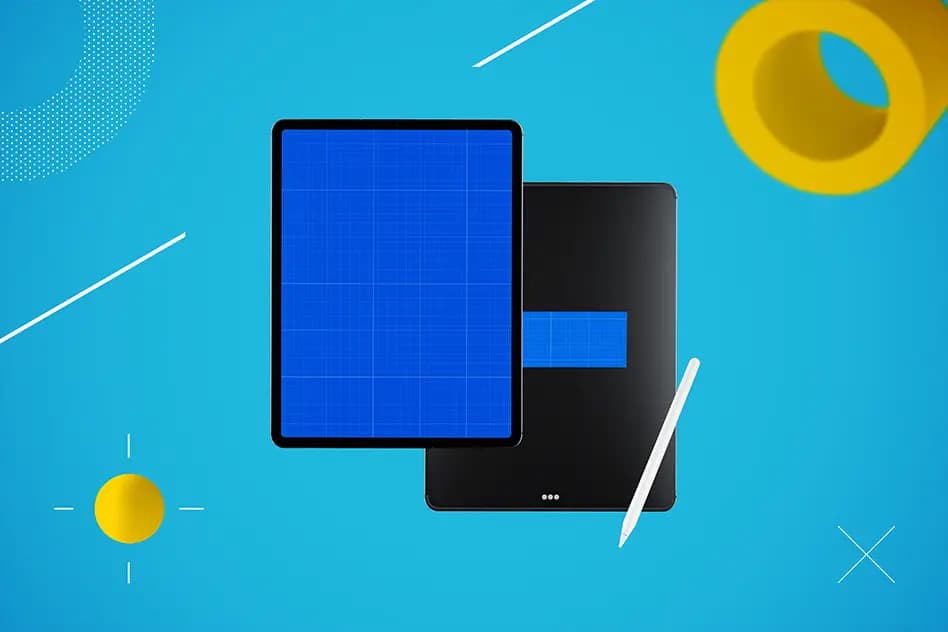 موکاپ انتزاعی تبلت آیپد پرو – Abstract iPad Pro MockUp — تصویر ۷