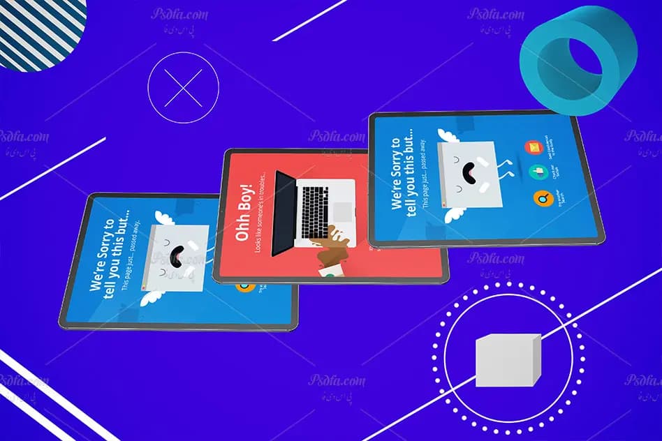 موکاپ انتزاعی تبلت آیپد پرو – Abstract iPad Pro MockUp — تصویر ۵