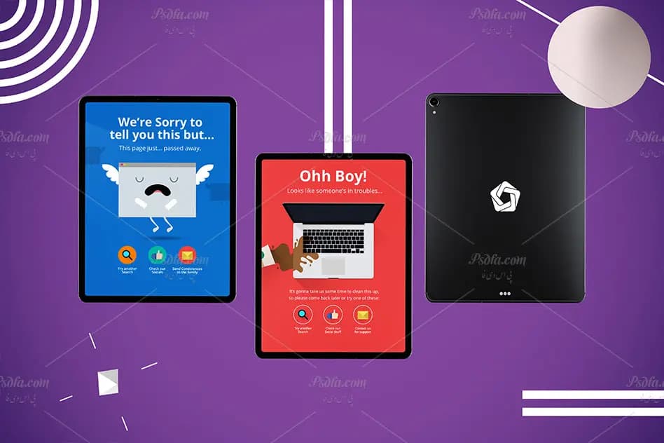 موکاپ انتزاعی تبلت آیپد پرو – Abstract iPad Pro MockUp — تصویر ۶