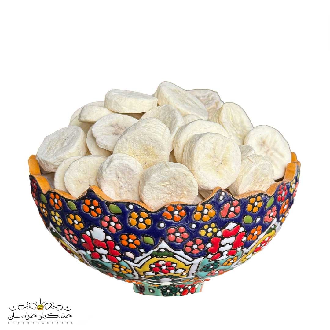 موز خشک پفکی فریز درایر