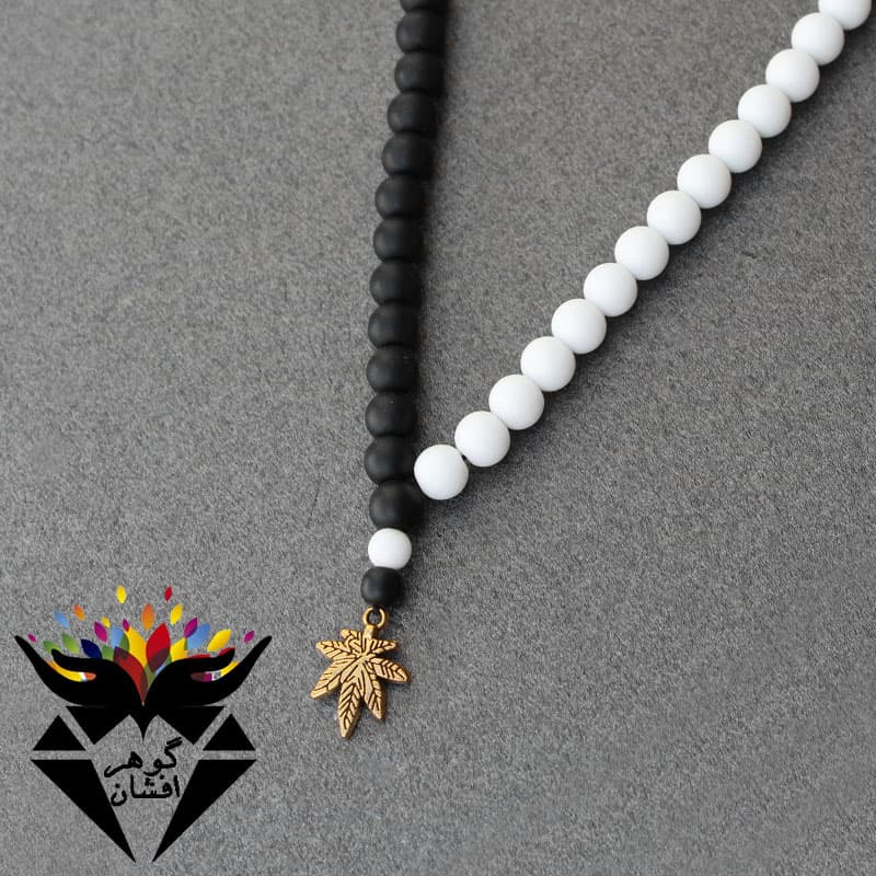 سینه ریز اونیکس سفید و مشکی مات اسپرت کد S_1089