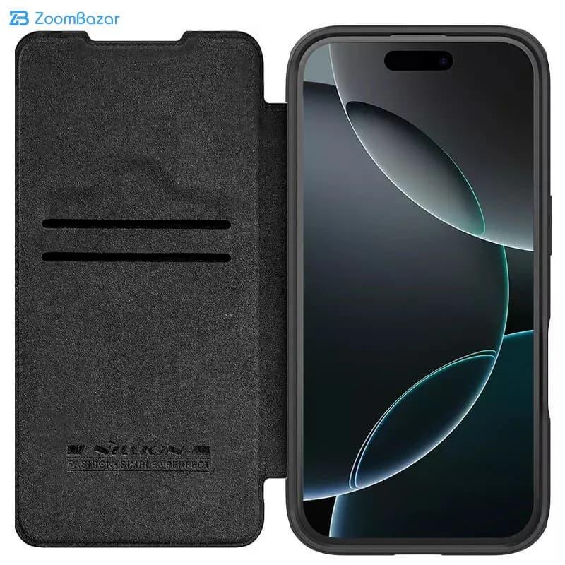 کیف کلاسوری نیلکین مدل Qin Prop Leather مناسب برای گوشی موبایل اپل iPhone 16 Pro Max — تصویر ۸