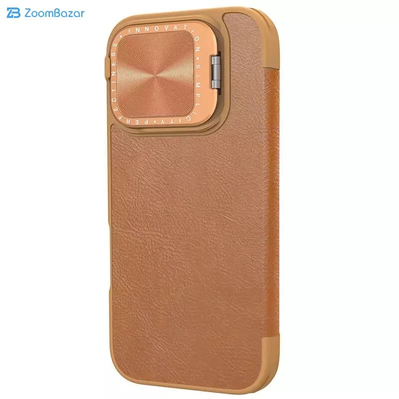 کیف کلاسوری نیلکین مدل Qin Prop Leather مناسب برای گوشی موبایل اپل iPhone 16 Pro — تصویر ۸