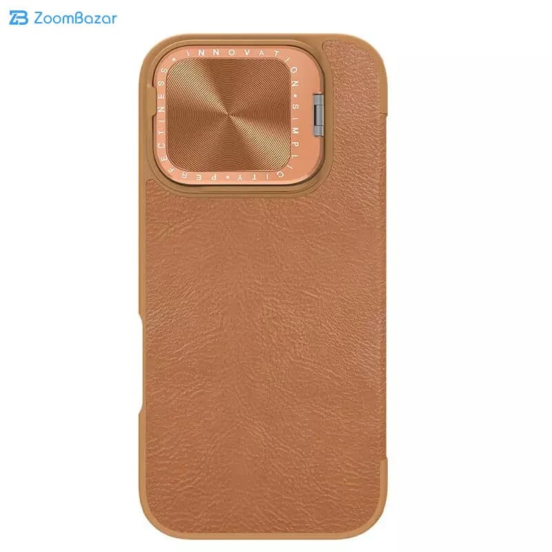 کیف کلاسوری نیلکین مدل Qin Prop Leather مناسب برای گوشی موبایل اپل iPhone 16 Pro — تصویر ۳