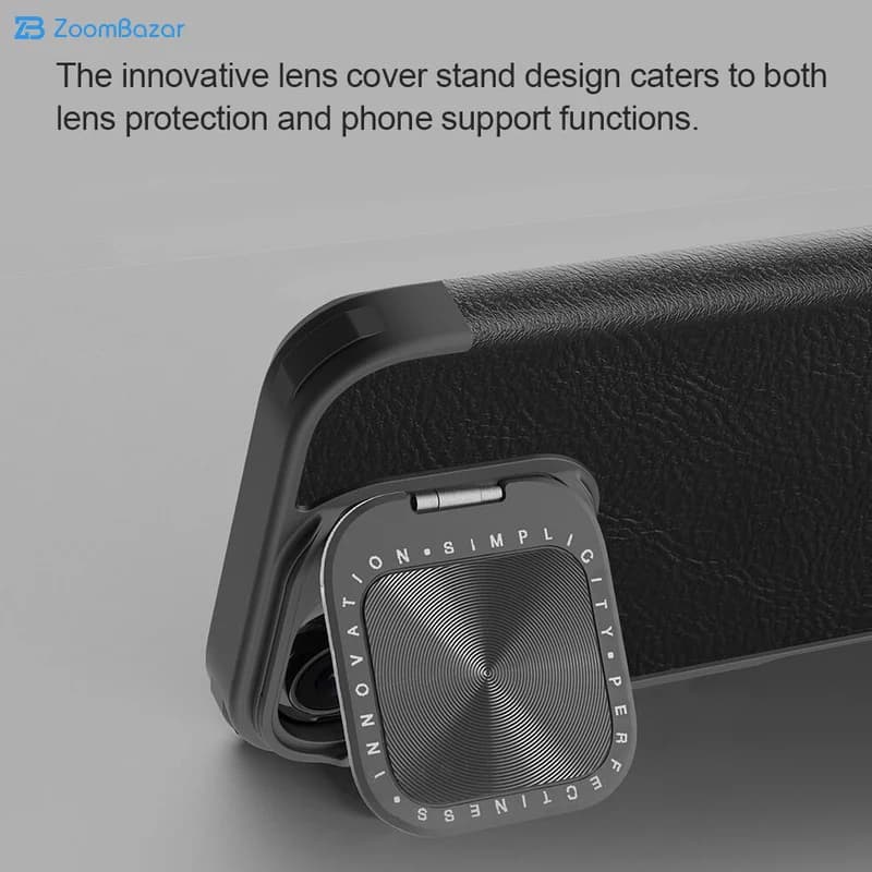 کیف کلاسوری نیلکین مدل Qin Prop Leather مناسب برای گوشی موبایل اپل iPhone 16 Pro — تصویر ۶