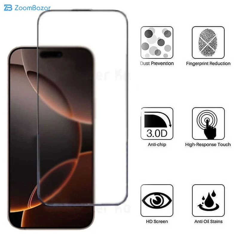 گلس مات کی -زد دوو مدل AG-Matte-k مناسب برای گوشی موبایل اپل iPhone 16 Pro Max — تصویر ۴