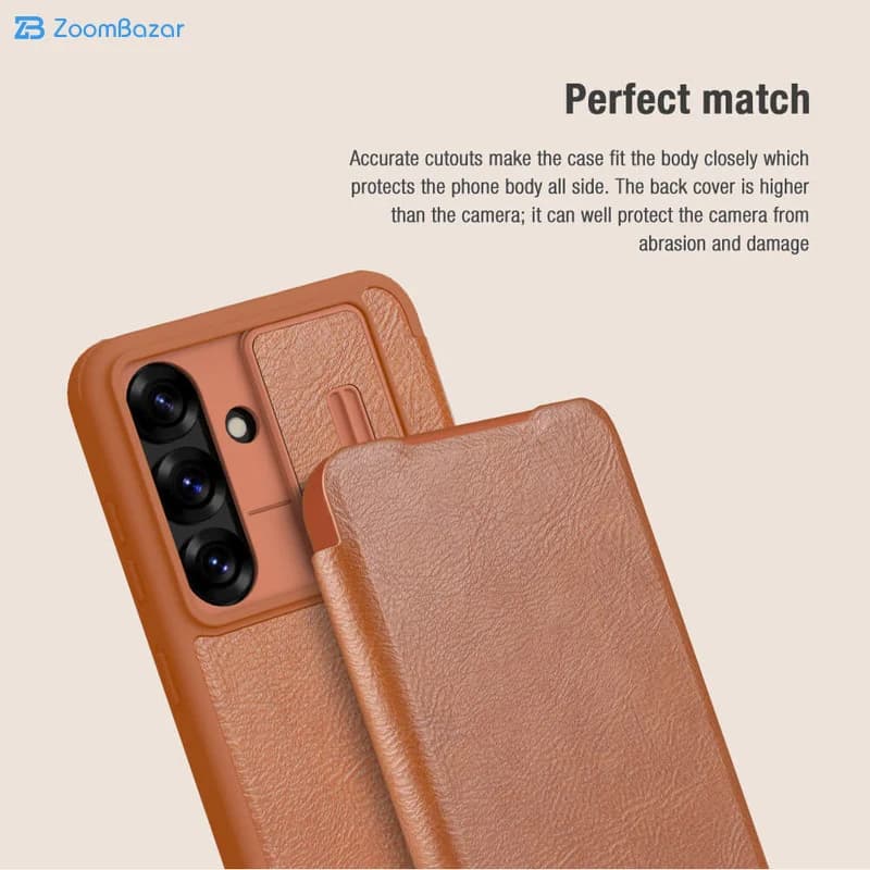 کیف کلاسوری نیلکین مدل Qin Pro مناسب برای گوشی موبایل سامسونگ Galaxy S25 Plus — تصویر ۳