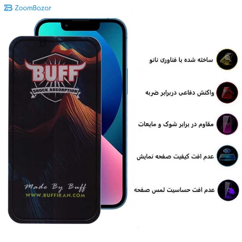 گلس بوف مدل Mountain-G مناسب برای گوشی موبایل اپل iPhone 16e /13 / 13 Pro / 14 — تصویر ۵