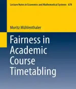 دانلود کتاب Fairness in Academic Course Timetabling