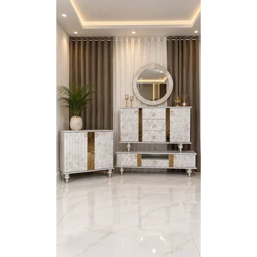 ست میز تلویزیون کنسول جاکفشی مدل اینه کامنا مدل 13152745