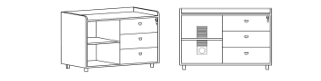فایل و کشو نیلپر مدل ODF-557-IX
