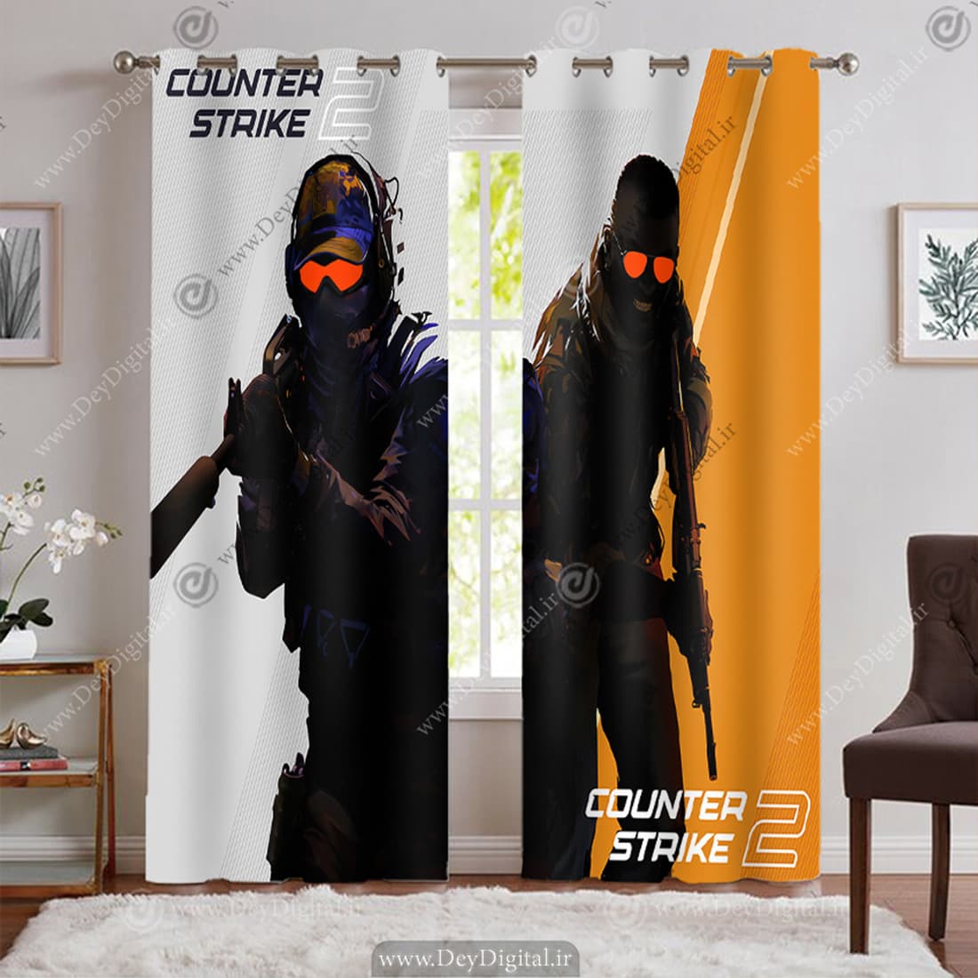 پرده سه بعدی گیم نت کانتر استرایک BA-9548